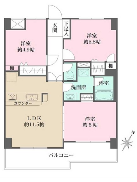 コート・イシハラ 間取り