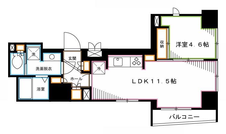 中野レジデンス壱番館  間取り
