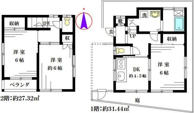 国分寺市本多２丁目貸家 間取り