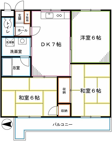 メゾン一橋学園 間取り