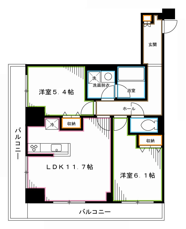 エスティメゾン高円寺 間取り