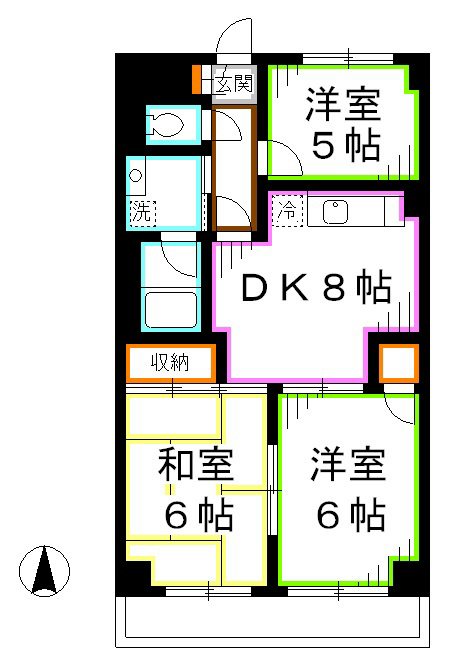 エレガンス三鷹 間取り