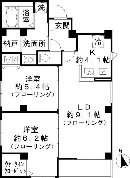 シェルクレール 松庵  間取り