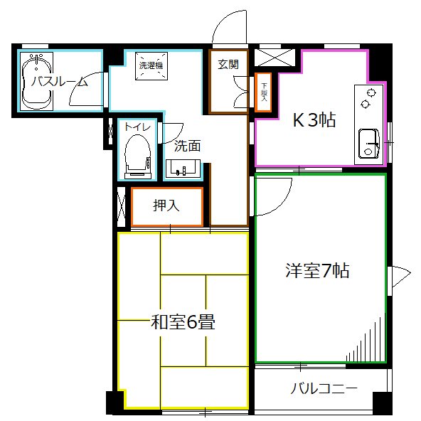 マノワール武蔵野 間取り
