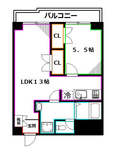 グリーンパークハイライズ  間取り