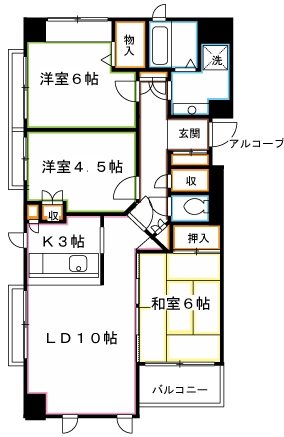 藤和シティホームズ三鷹 間取り