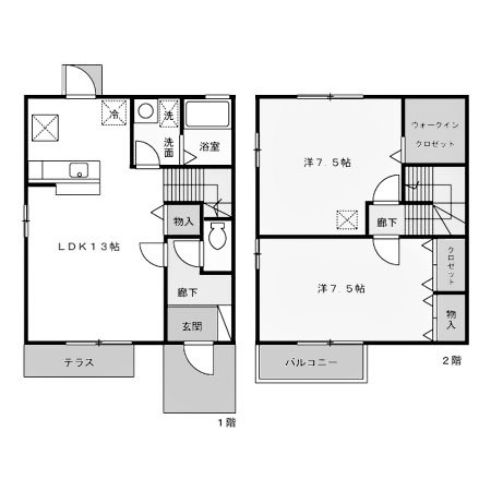 スペランツァ国立B 間取り