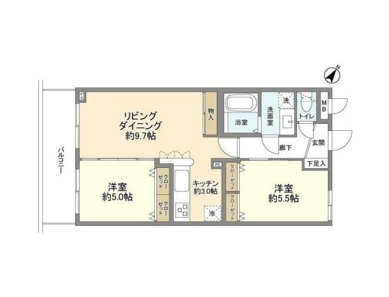 　ベルジェ野方（中野区野方5） 間取り