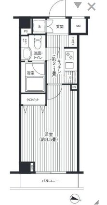 グランハイツ東中野  間取り