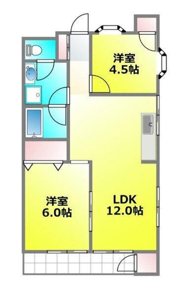 上水ハイツ 間取り