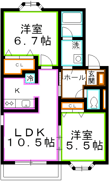 ブライト井の頭B棟　　 間取り
