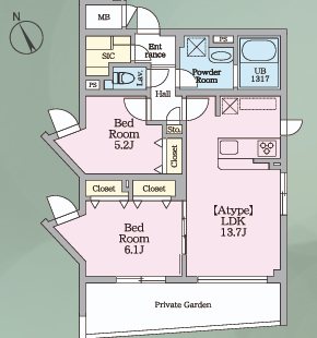 A-3 ASAGAYA Residence 間取り