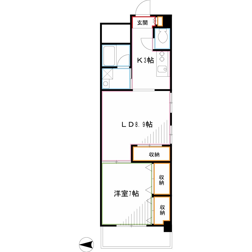 メゾンタケダ 間取り