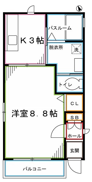 ラフィネ国立 間取り