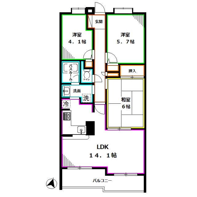 武蔵関ハイム 間取り