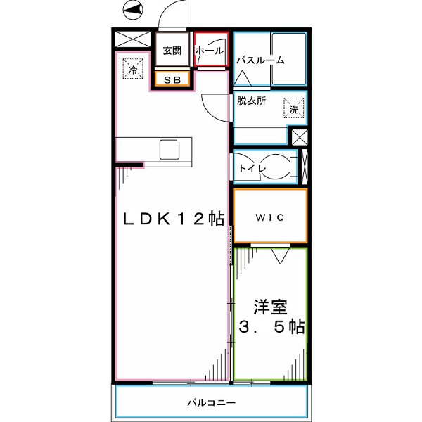 花水木Ｉ棟 間取り