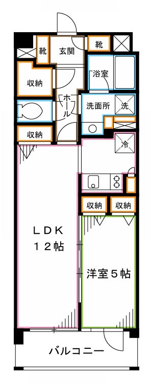 コンフォリア下落合  間取り