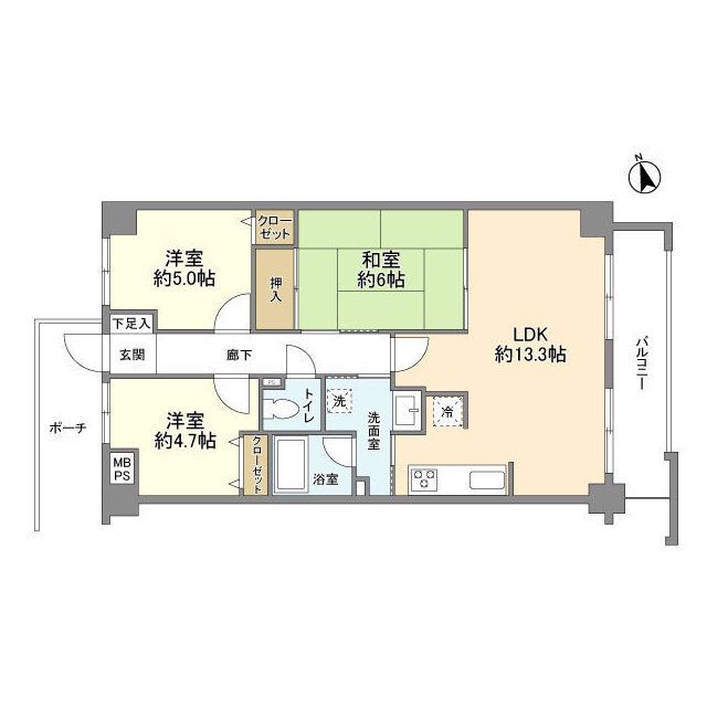 センチュリー国立 間取り