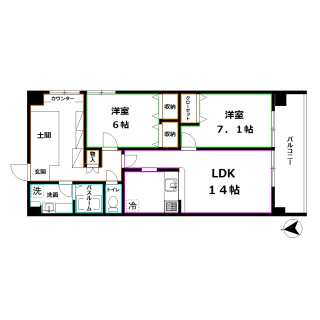 上井草グリーンハイツ5 間取り