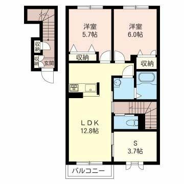 ドミール　ノース 間取り図