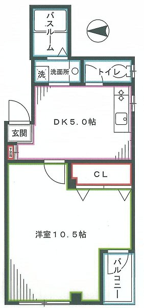 ベルヴィル七久保  間取り