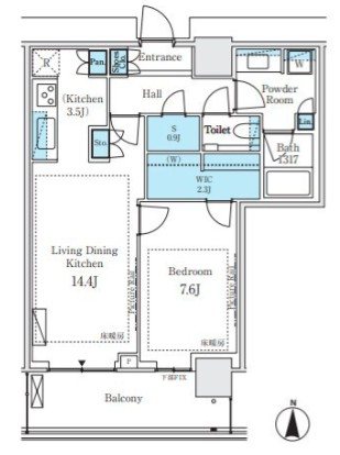 パークシティ中野　ザ　タワー　エアーズ 間取り