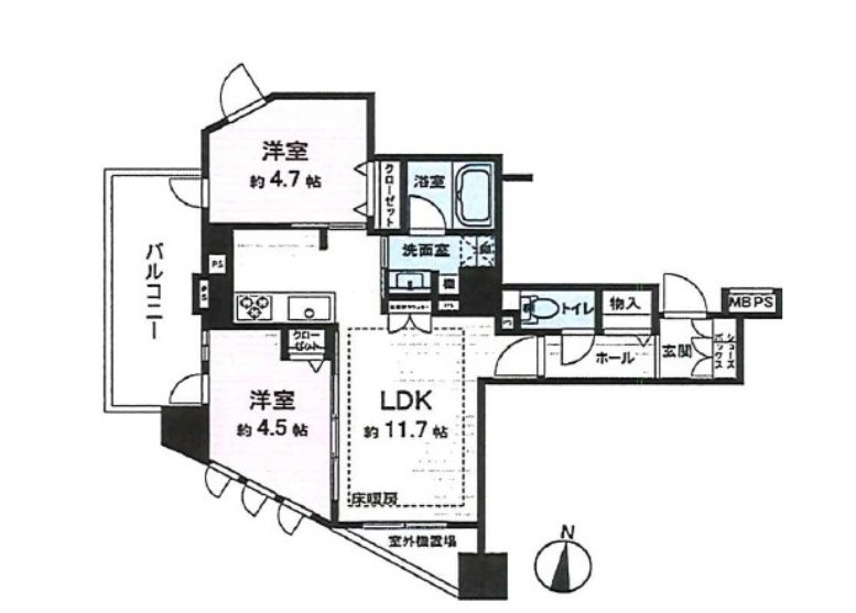 ライオンズ東中野 間取り