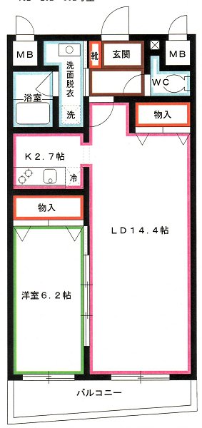 パレス・チェリーロード 間取り
