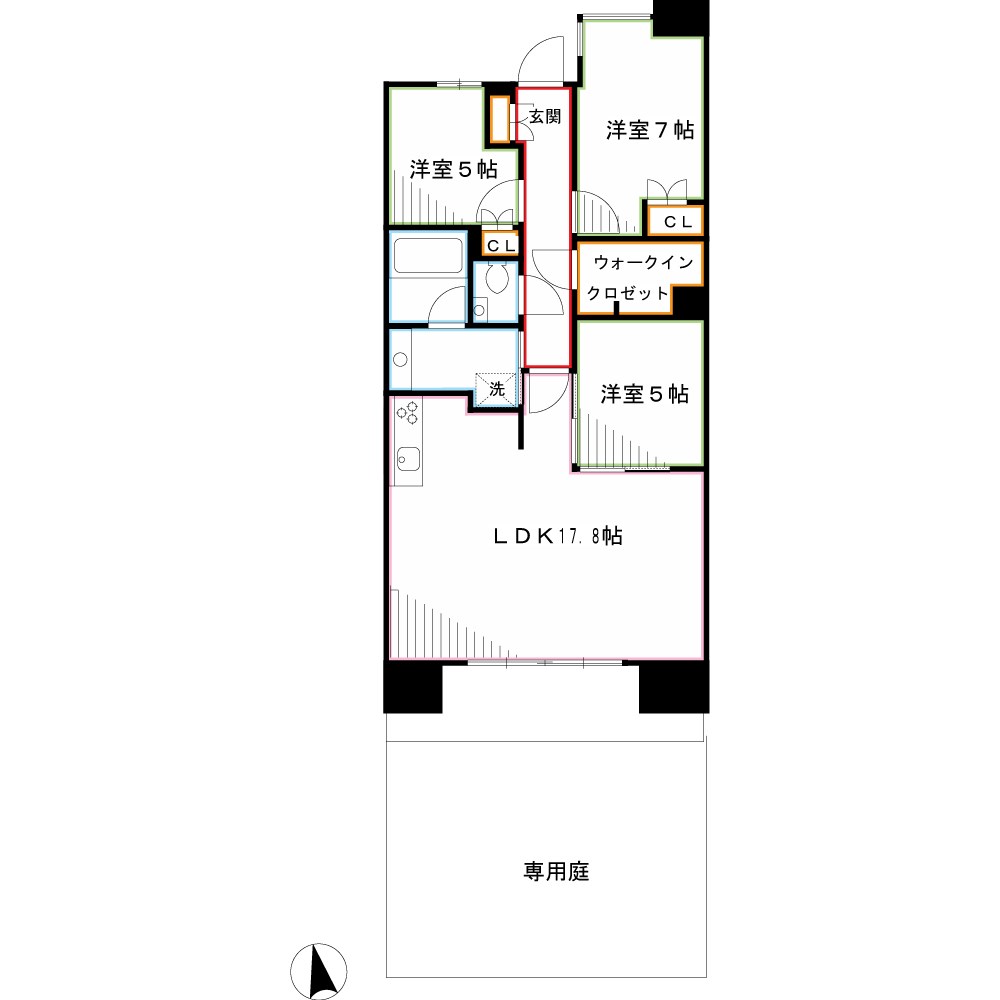 ヴィーガーデンザ・レジデンス 間取り