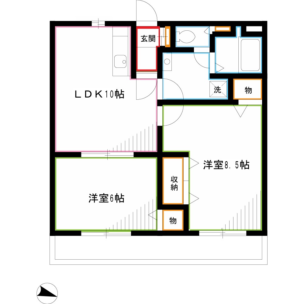 クレール秀光  間取り