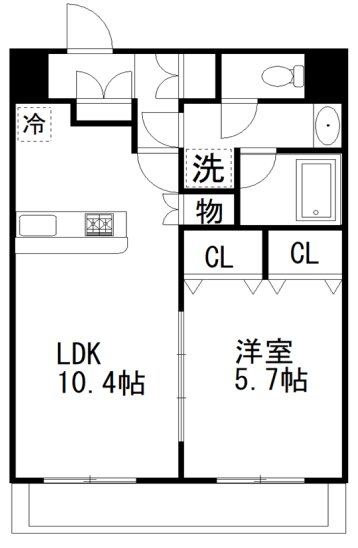 Prescelto壱番館（プルシェルト） 間取り
