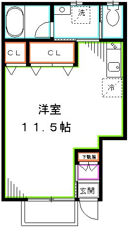 アビテブランシュ関町 間取り