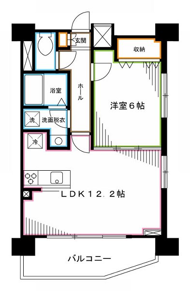 プラウドフラット東中野 間取り