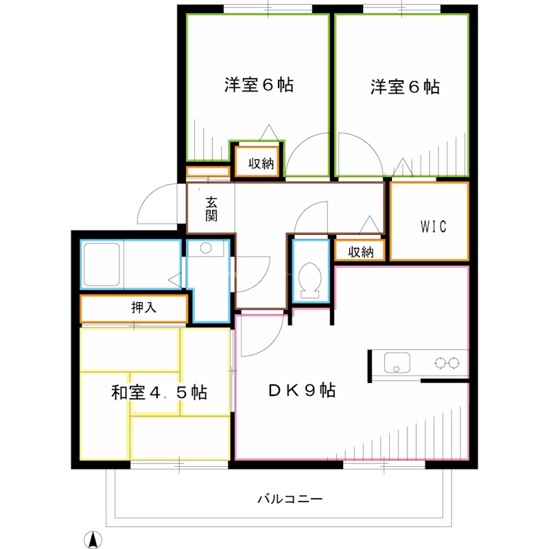フォーレストヒルズⅡ 間取り