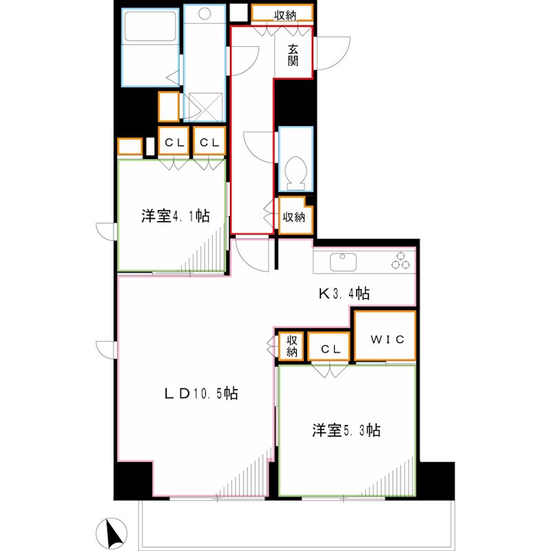 アルトステージ武蔵野 間取り
