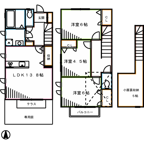 メゾン・ヴェール   間取り