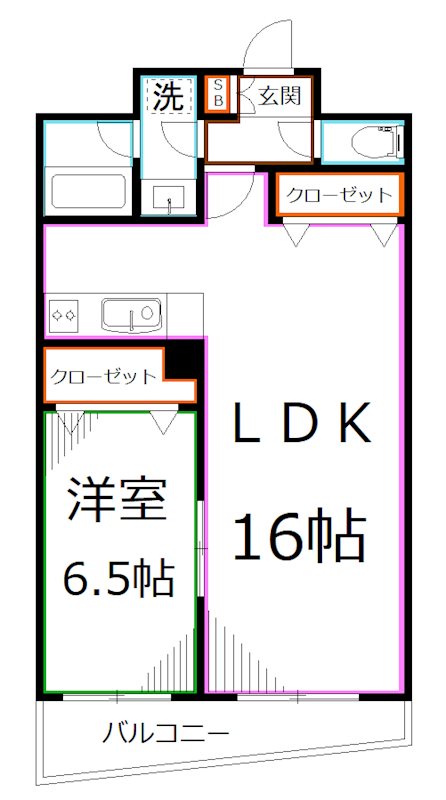 パレス・チェリーロード 間取り