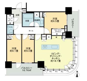 パークシティ中野 ザ タワー ブリーズ 間取り