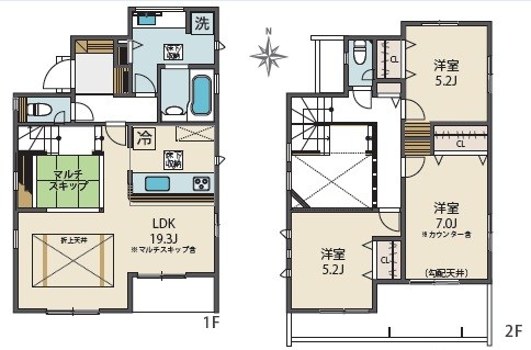 BLOOMING MAISON小平市大沼町11号棟 . 間取り