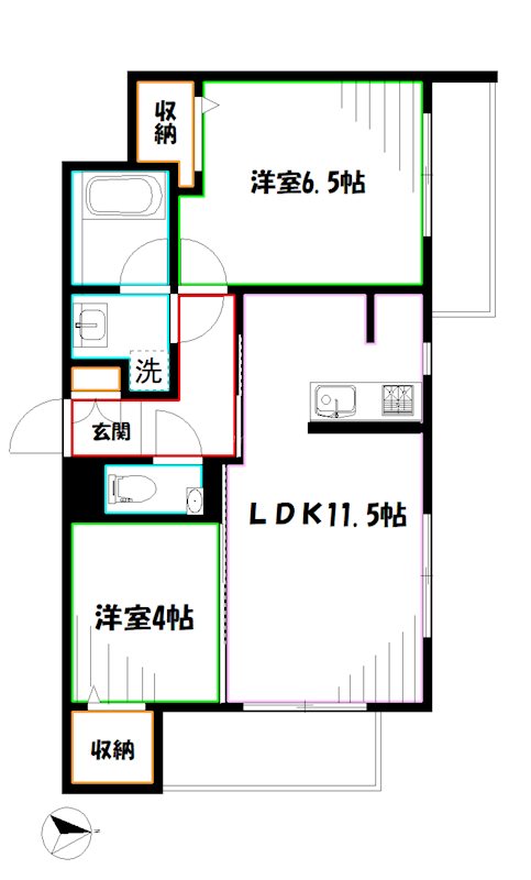オーバスホームズ武蔵小金井 間取り