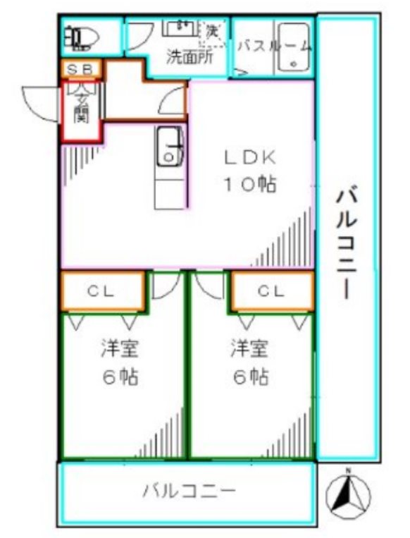 アビタシオン落合 間取り
