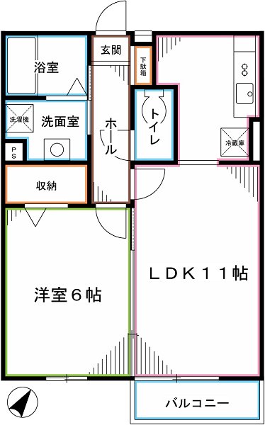 プランドール国立  間取り