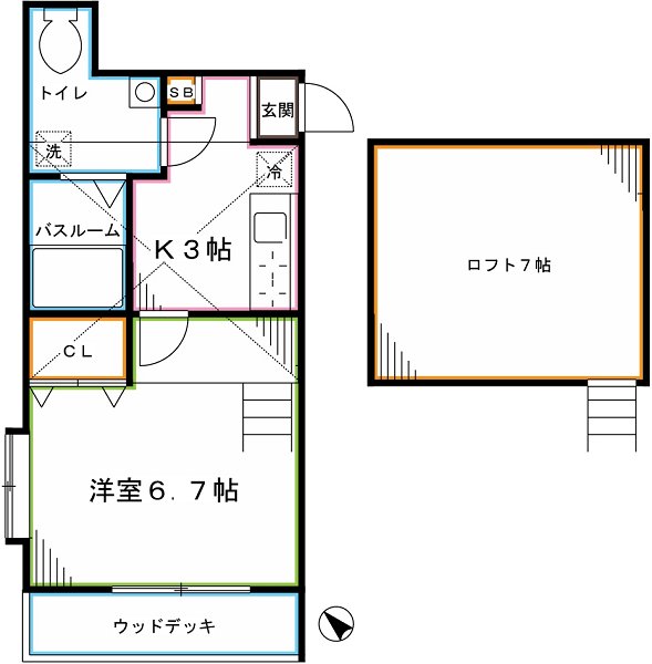 カスティーロ武蔵小金井 間取り