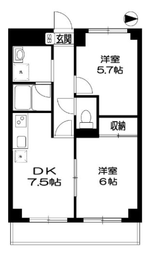 エレガンス三鷹 間取り