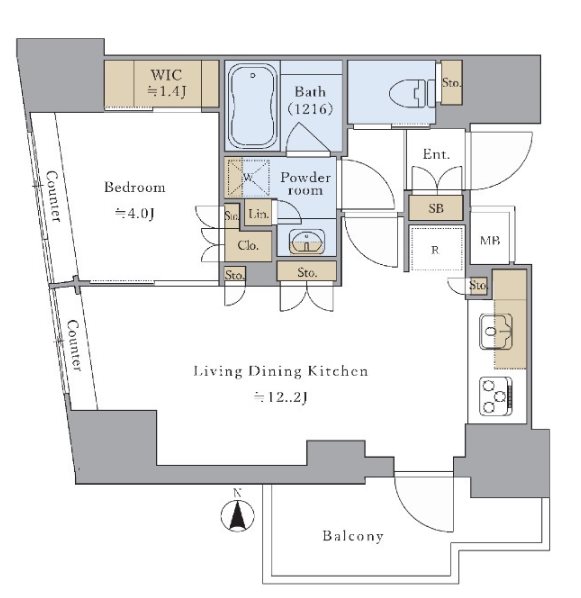 プライマル新中野  間取り