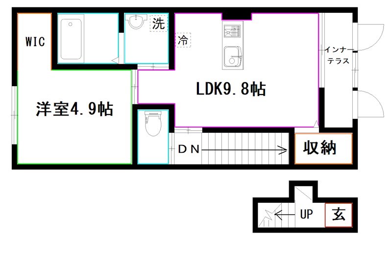 JOYOUS松庵 間取り