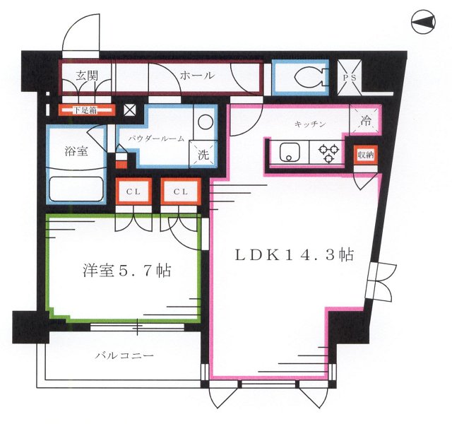 ｉ&amp;minus;Ｓｕｉｔｅ　ＨｉｇａｓｈｉＮａｋａｎｏ    間取り図