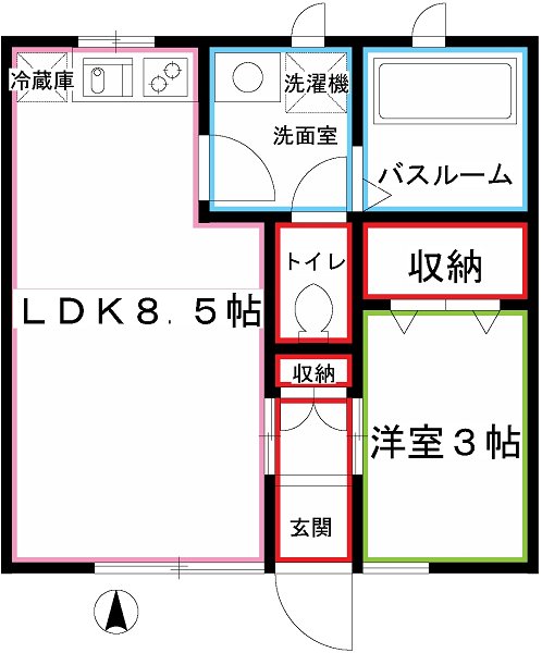 メゾンドEXE．Ⅲ 間取り図