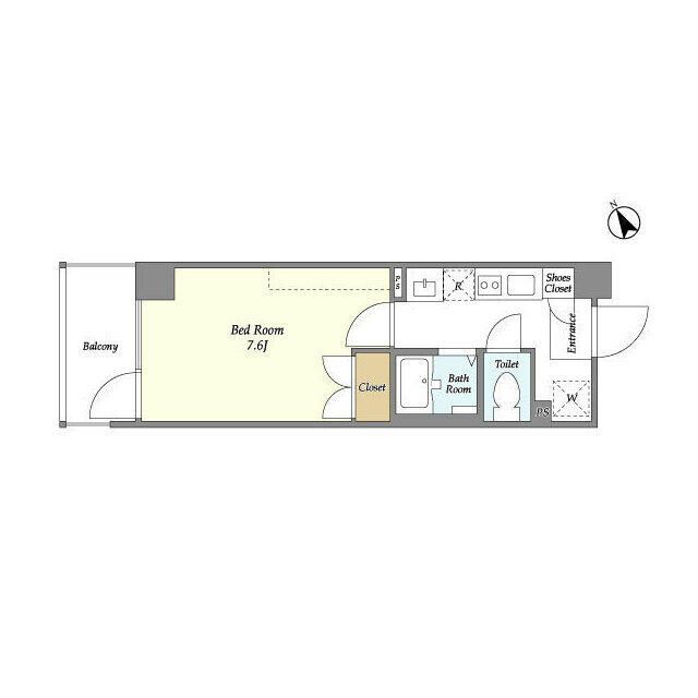エルフレア立川 間取り図