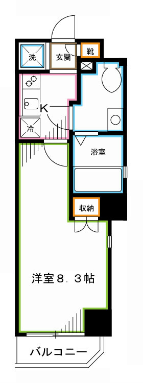 リージア中野新橋 間取り